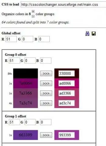 ดาวน์โหลดเครื่องมือเว็บหรือเว็บแอป CSS Color Changer