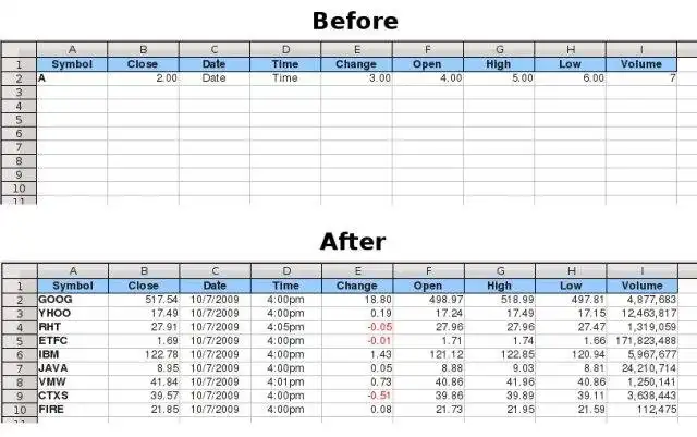 Download web tool or web app csv2odf