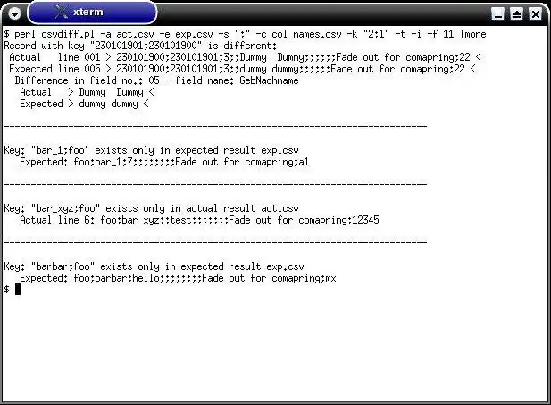 Download web tool or web app csvdiff