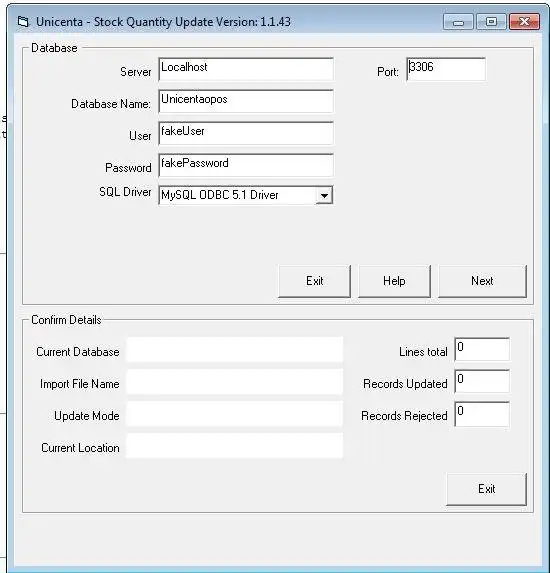 Download web tool or web app CSV Importer for Unicenta