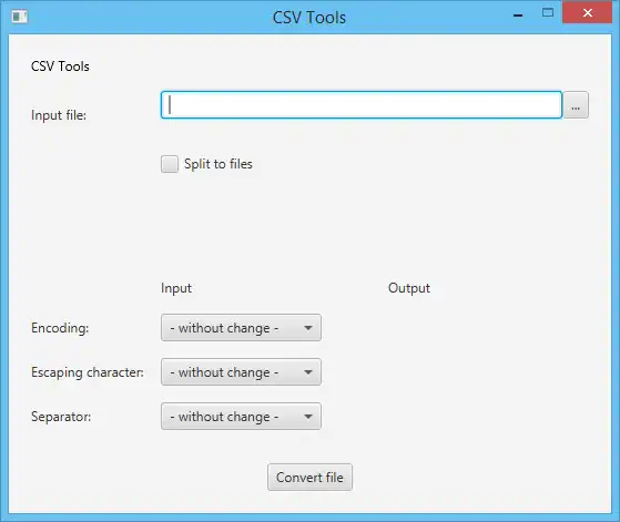 Faça download da ferramenta da web ou do aplicativo da web CSV Tools