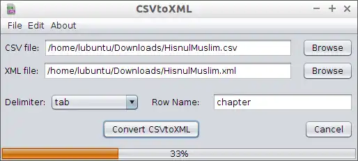 قم بتنزيل أداة الويب أو تطبيق الويب CSVtoXML