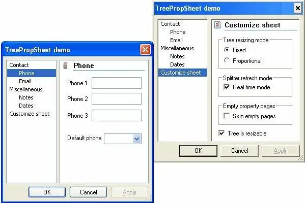 Download web tool or web app CTreePropSheetEx