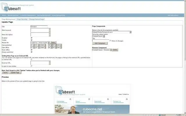 Download web tool or web app Cube CMS