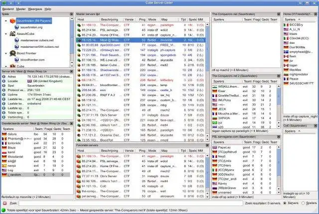 Download de webtool of webapp Cube Server Lister om online in Windows via Linux online te draaien