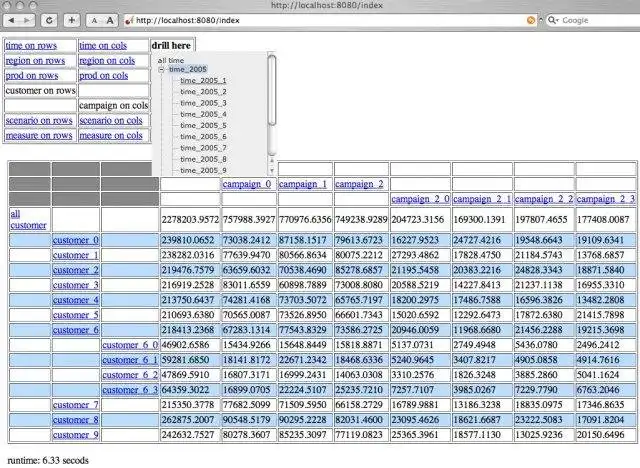 Download web tool or web app Cubulus OLAP