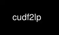 Run cudf2lp in OnWorks free hosting provider over Ubuntu Online, Fedora Online, Windows online emulator or MAC OS online emulator