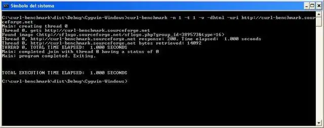 Download web tool or web app curl-benchmark to run in Windows online over Linux online
