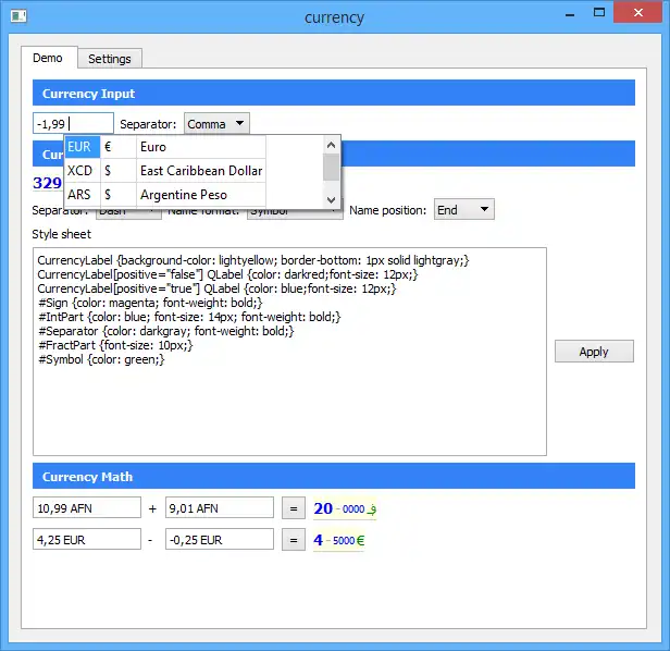 Laden Sie das Web-Tool oder die Web-App herunter Currency-lib