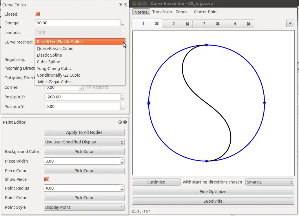 قم بتنزيل أداة الويب أو تطبيق الويب Curve Ensemble