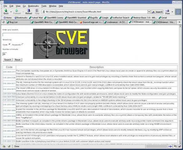 Download web tool or web app cvebrowser - A CVE web browser