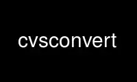 הפעל cvsconvert בספק אירוח חינמי של OnWorks על Ubuntu Online, Fedora Online, אמולטור מקוון של Windows או אמולטור מקוון של MAC OS