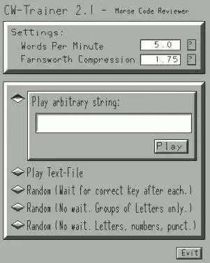 Unduh alat web atau aplikasi web CW Morse Code Trainer