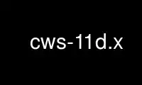 Run cws-11d.x in OnWorks free hosting provider over Ubuntu Online, Fedora Online, Windows online emulator or MAC OS online emulator