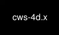 Run cws-4d.x in OnWorks free hosting provider over Ubuntu Online, Fedora Online, Windows online emulator or MAC OS online emulator