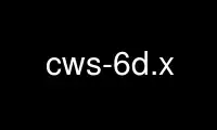 Run cws-6d.x in OnWorks free hosting provider over Ubuntu Online, Fedora Online, Windows online emulator or MAC OS online emulator