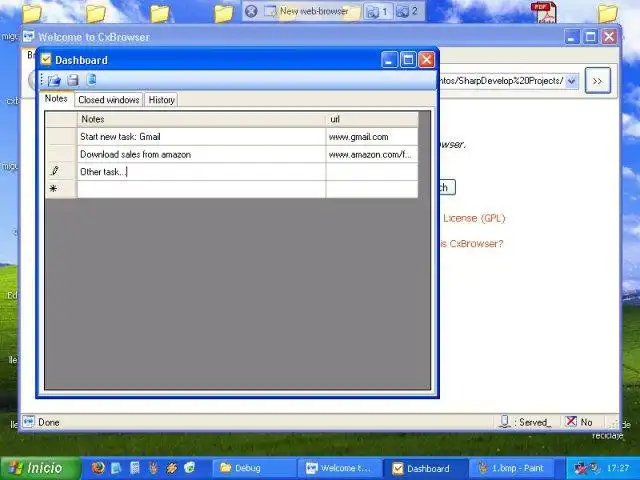 Mag-download ng web tool o web app cxbrowser