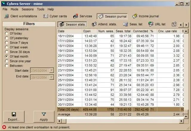 Télécharger l'outil Web ou l'application Web Cybera - Administration du cybercafé