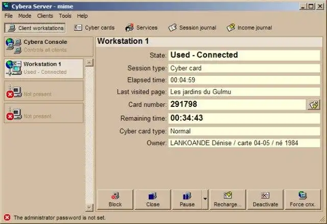 Download web tool or web app Cybera - Cyber cafe administration