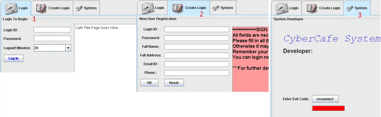 Télécharger l'outil Web ou l'application Web Cyber ​​Cafe Java