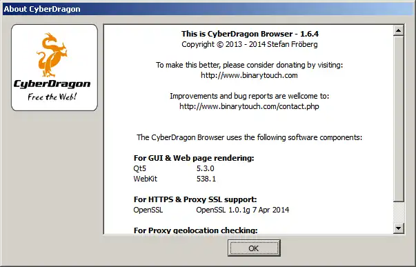 Download web tool or web app CyberDragon Browser