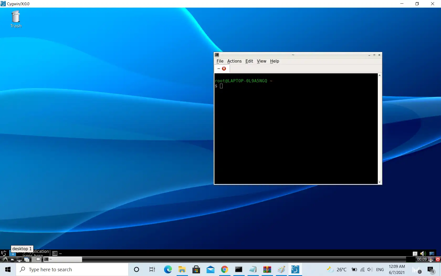 Download web tool or web app cygWinux