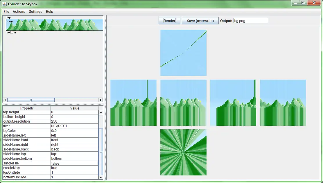 Baixe a ferramenta web ou o aplicativo web Cylinder to Skybox