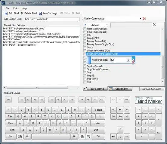 Download web tool or web app CZ Bind Maker to run in Windows online over Linux online