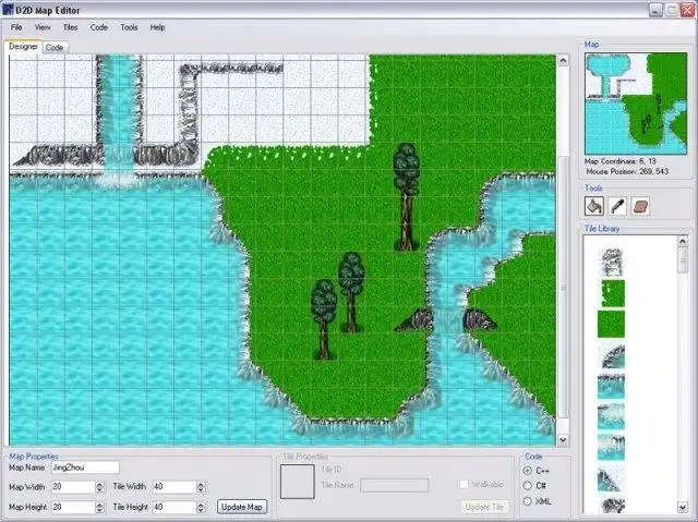 Download web tool or web app D2D Map Editor