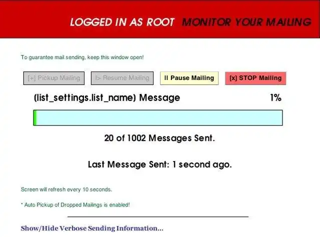 Mag-download ng web tool o web app na Dada Mail