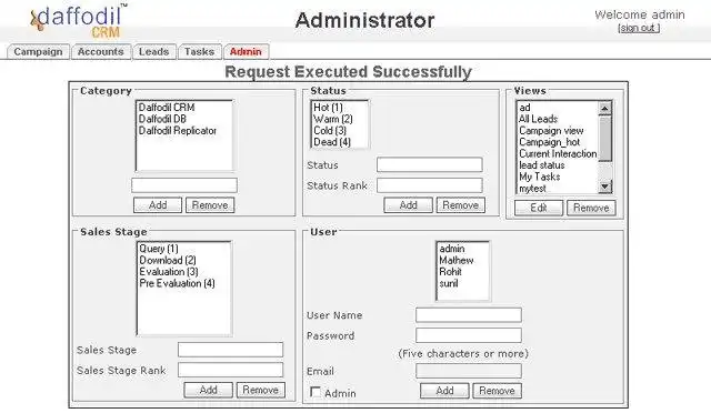 Mag-download ng web tool o web app na Daffodil CRM