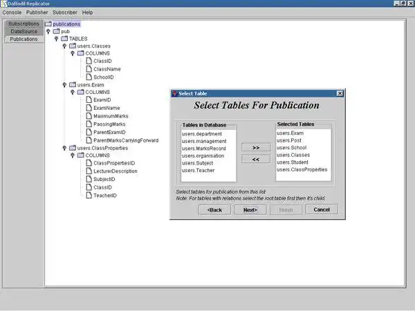 Muat turun alat web atau aplikasi web Daffodil Replicator