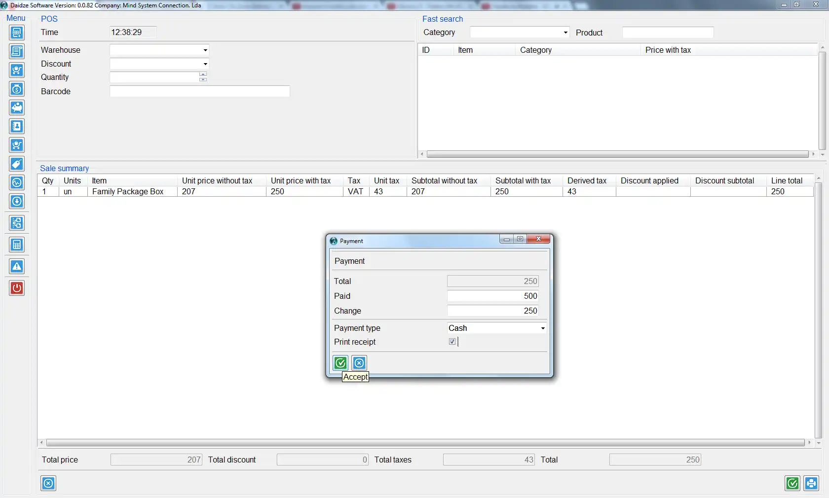 Download webtool of webapp Daidze POS