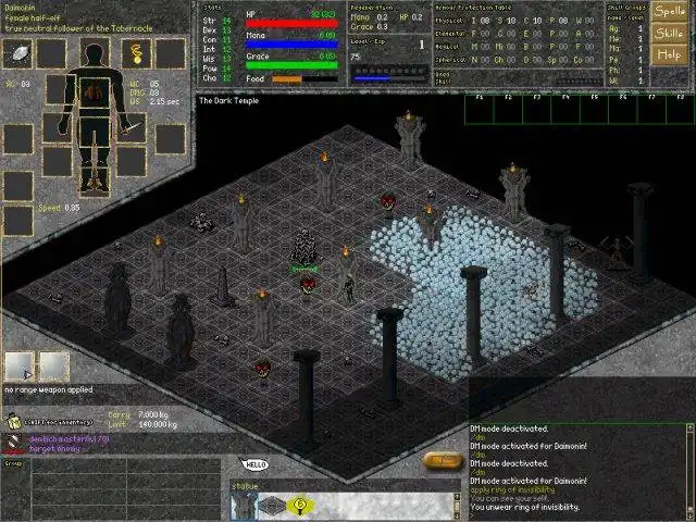 Download web tool or web app Daimonin MMORPG to run in Linux online