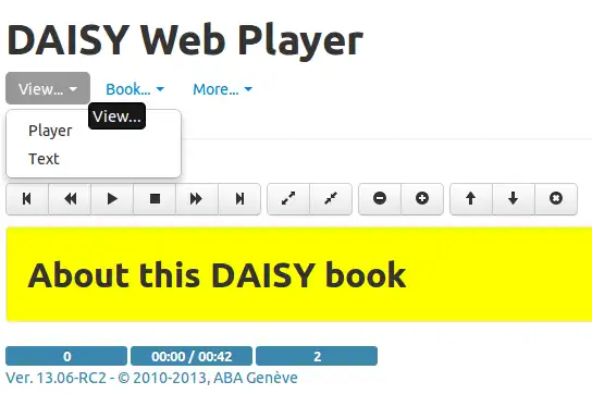 Download web tool or web app Daisy Web Player