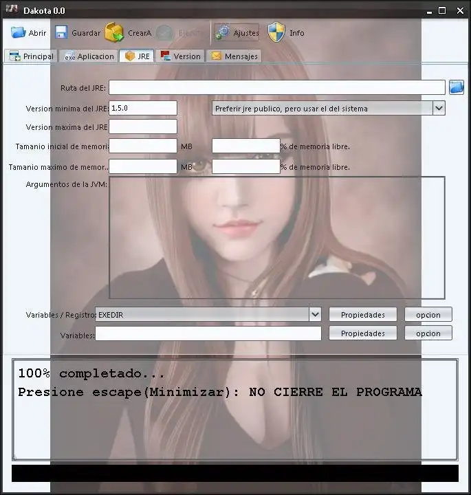 Download web tool or web app Dakota