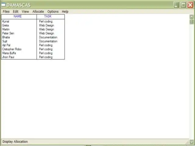 Download webtool of webapp DAMASCAS