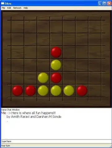 ওয়েব টুল বা ওয়েব অ্যাপ ডাউনলোড করুন DAna - অনলাইনে Linux-এ চালানোর জন্য Connect4 নেটওয়ার্ক গেম