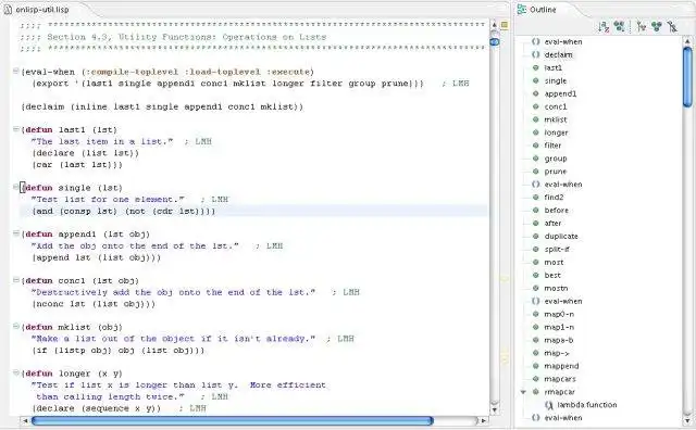 Scarica lo strumento web o l'app web Dandelion - Plugin Eclipse Lisp