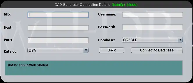 Download web tool or web app daogenerator