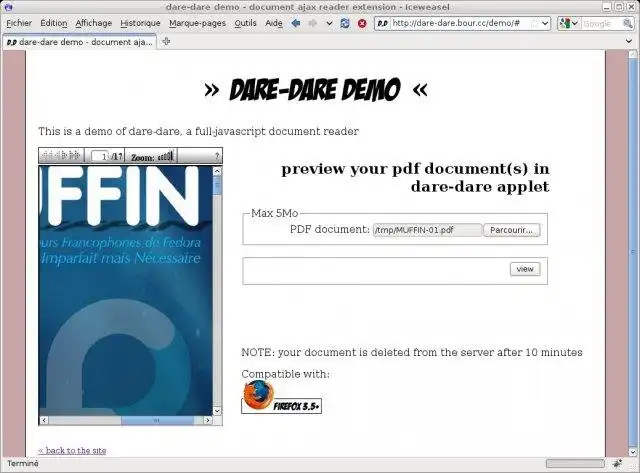 Загрузите веб-инструмент или веб-приложение Dare-Dare