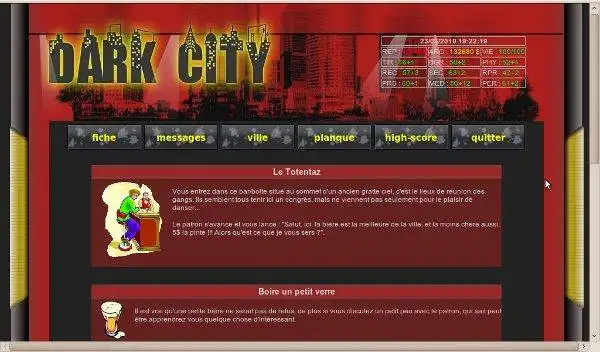 Unduh alat web atau aplikasi web DarkCity untuk dijalankan di Linux online