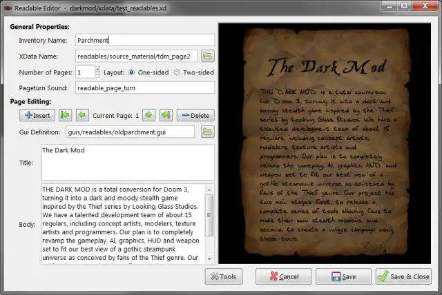 Download webtool of webapp DarkRadiant