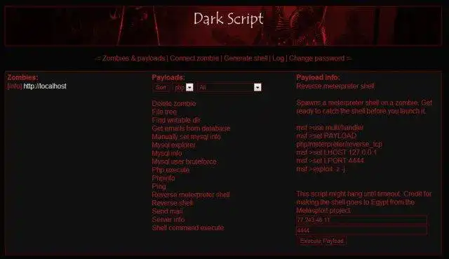 Descărcați instrumentul web sau aplicația web Dark Script