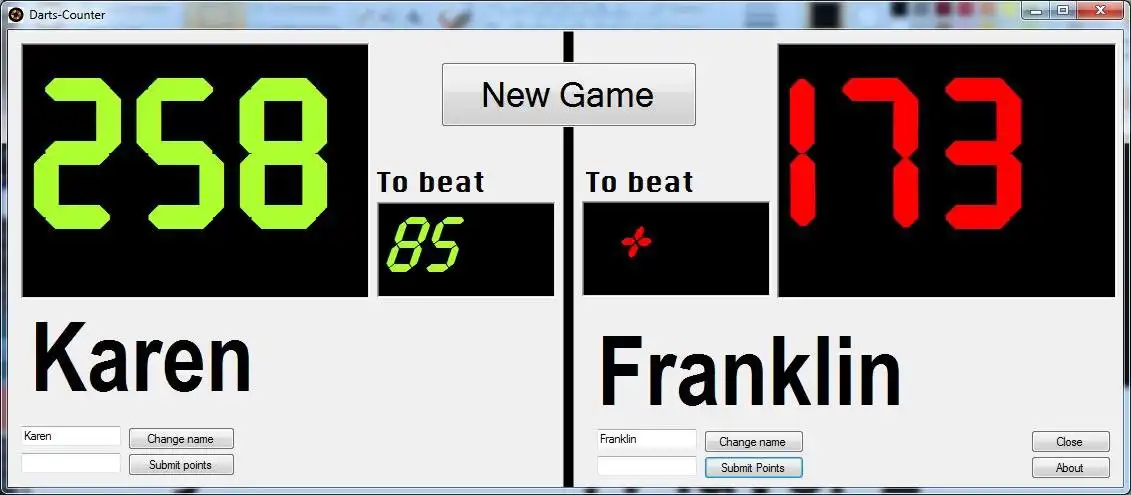 Download web tool or web app Darts Points Counter to run in Windows online over Linux online