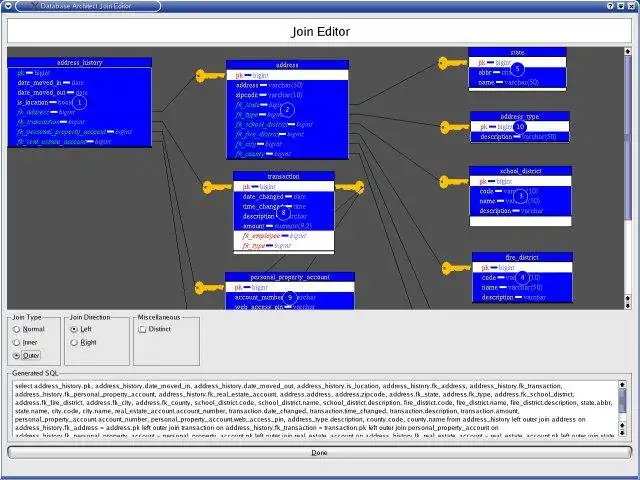 Download web tool or web app Database Architect