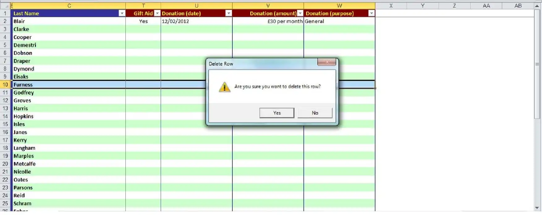 Download web tool or web app Database Pro (OpenOffice / Excel)