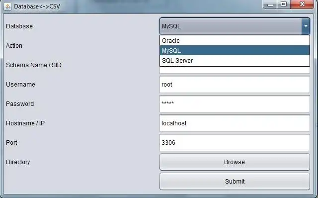 Download webtool of webapp Database naar CSV