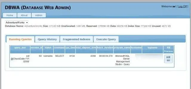 Download webtool of webapp Database Web Admin