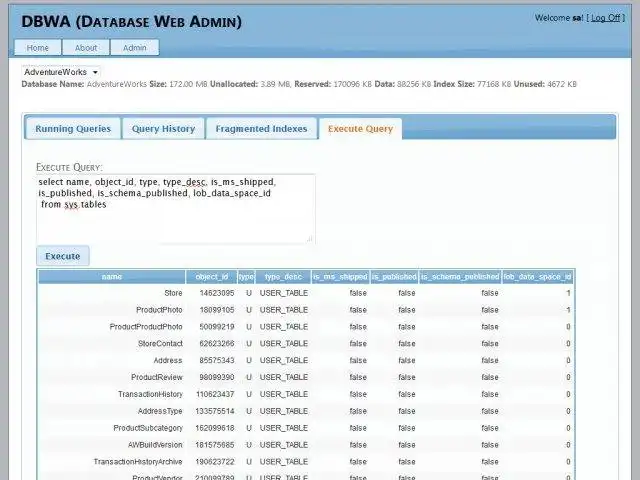 Muat turun alat web atau aplikasi web Pentadbir Web Pangkalan Data untuk dijalankan di Linux dalam talian